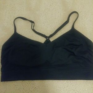 Vs pink black sports bra